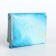 Women's wallet on the button, blue color