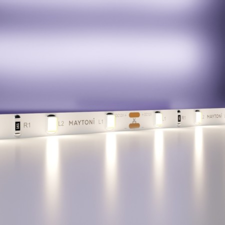 Maytoni LED tape, 12V, IP20, 2835, 4.8W/m, 4000k, 5 m, 5 mm, monochrome glow
