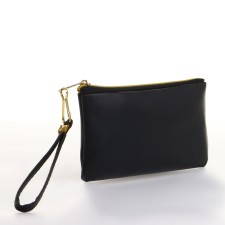 Women's wallet with lightning, black color