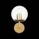 Wall lamp ST LUCE. SL1150.201.01. Liora. 1x40 watts, E27, 15x20 cm, matte gold color