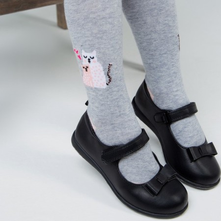 Pantyhose children, color gray melange, height 104-110 cm-2
