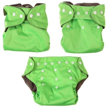 Panties-scammer, reusable, carbon-bamboo fabric, green color, from 0-36 months.-2