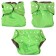 Panties-scammer, reusable, carbon-bamboo fabric, green color, from 0-36 months.