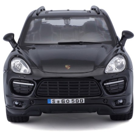 BBURAGO Porsche Cayenne Turbo, Die-Cast, 1:24, opening doors, black color.-9