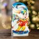 Gift box "Skiing Bunny", 16.5 x 8.6 x 27 cm