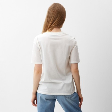 Female T -shirt, dairy color, size 52-3