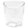 A glass for writing accessories "Vega", plastic, oval, transparent