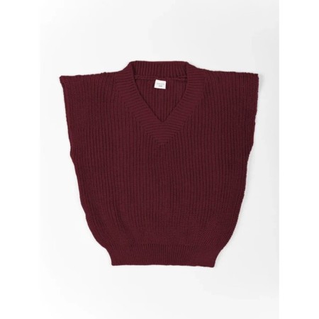 Жилет для девочки Amarobaby Knit, рост 128 см, цвет бордовый