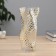 VAZA Glass "Milagros" bend, 23x11 cm, transparent
