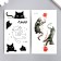 Tattoo on the body phosphorus "cat pranks" mix 6x10.5 cm