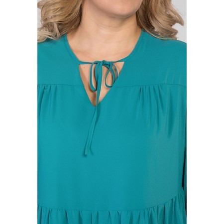 Female dress, size 54, turquoise color-6