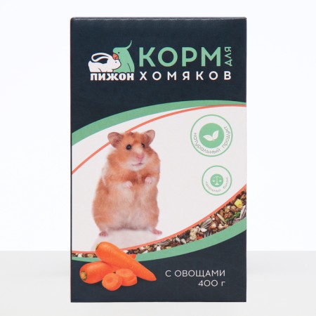 Feed "Piggon" for hamsters, with vegetables, 400 g-2