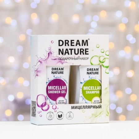 Gift set Micellar Dreamnature: hair shampoo, 250 ml+ shower gel, 250 ml-1