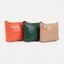 Women's wallet with zipper, color mix