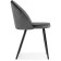 Stol on a metal frame Dodo metal/velor, black/gray 52x55x77 cm