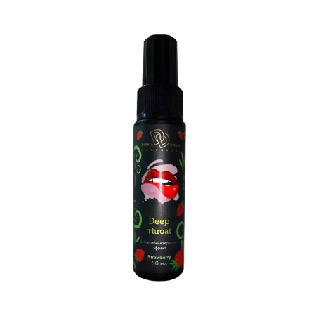 Ultra-spray for oral sex Deep Throat strawberries, 50 ml