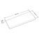 Wall -mounted shelf "FOROA 1.6", 600 × 250 × 37 mm, vestiburates, white color