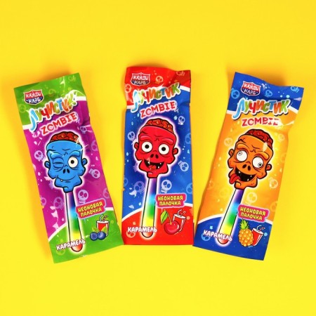 Caramel on the stick "Luchiki Zombie" Assorted 10g-1