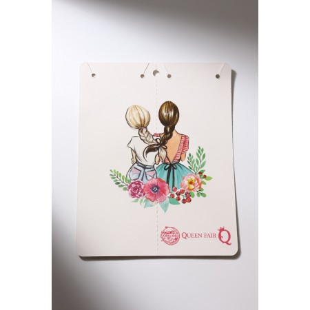 Kulons "Demetrons" Best Friends, circle, color black gold, 47 cm-5