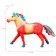Figure "World of Fantasy: Fairytale red-yellow horse"