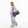 Sports bag with lightning, long belt, purple color