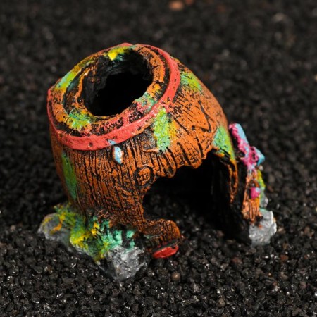 Decor Grot for the Aquarium "Barrel", 11 x 9 x 10 cm