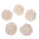 Decorative ball of vines, set of 5 pcs., Size 1 pc. - 3 cm, white color