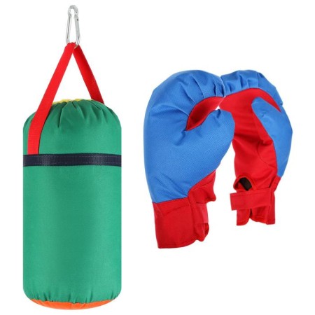 Set of Boxing children: gloves, pear, d = 20, h = 35cm, color mix-4