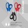 Scissors for left -handed, 18 cm, Erichkrause Dynamic, increased thickness of blades, mix