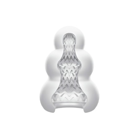 Masterbator Unrealistic Mensmax Pucchi Wave, TPE, 6.5 cm, white color-1