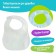 Bibsor for feeding "Favorite baby: dragon", waterproof, blue color