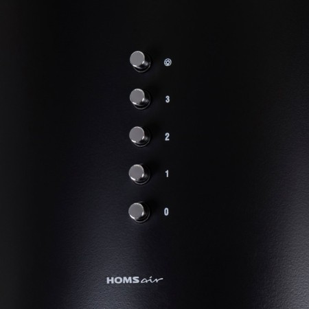 Hax Homsair Fly 1000SD 39, designer, 1000 m3/h, 3 speeds, 38 cm, black-6