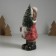 Souvenir ceramics Light "Baby in a red coat, with a Christmas tree and a elk" 10.5x8.5x19 cm