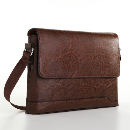 Male bag, brown color