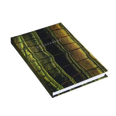 Diary of Leduced A5-, 128 sheets "Green", firm cover with foam rubber, lamination Soft Touch, foil embossing, block 70 g/m2-1