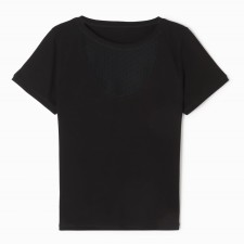 T -shirt female, black color, size 52