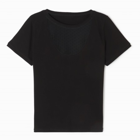 T -shirt female, black color, size 52