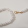 Beads "Pearls" Ring, ball No. 4, white color in gold, l = 50 cm