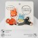 Earrings Plastic "Abstraction" Fox and Cat, Color