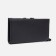 Men's purse on the button, a department for bills, for maps, for coins, black color