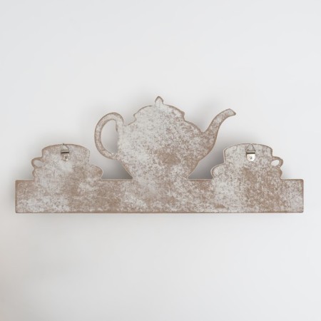 Decorative wood hooks "Tea time" 4.5x34x14.5 cm-3