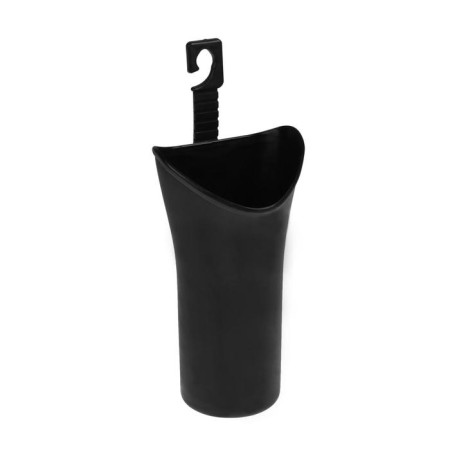 Container for garbage in the car interior, black