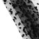 Glass with the flock "Hearts", 150 cm, 1 ± 0.2 m, black color