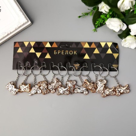 Breek plastic for metal "bike" gold 2x3.5 cm-2