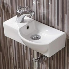Comforty 7947ar sink, right, suspended, white color