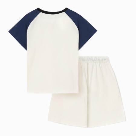 A set for a boy (T -shirt and shorts) Minaku, Ecc/Blue color, height 146 cm-4