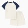 A set for a boy (T -shirt and shorts) Minaku, Ecc/Blue color, height 146 cm