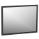 Hinged mirror Aurelio 59, 800 × 600 mm, color Anthracite / Blackwood satin