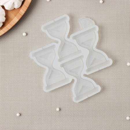 Silicone Mold for candy and chocolate "Sanding Clock", the color is transparent-1