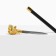 Souvenir product cane with a dagger, 36cm blade, lion hilt